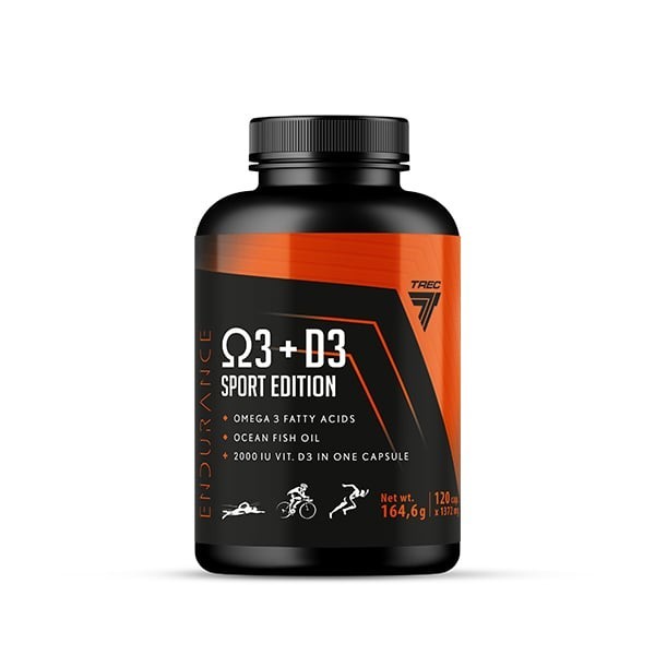 ENDURANCE Omega 3 + D3 Sport Edition 120kaps.