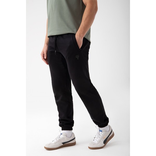 Czarne spodnie dresowe męskie TW BASIC PANTS 182 M BLACK